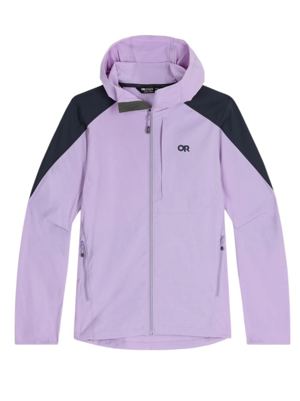 Outdoor Research Ferrosi Hoodie Lavender Naval Blue Women Medium Softshell